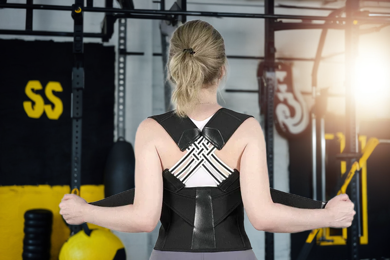 Posture Corrector Brace — Adjustable Back Straightener for Women.