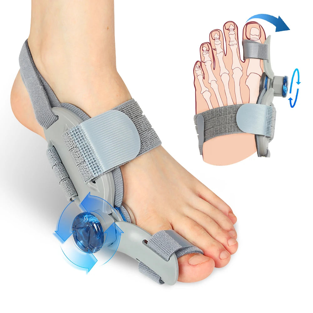 AlignLab Bunion Corrector – Rotatable Hallux Valgus Brace & Toe Straightener for Men & Women