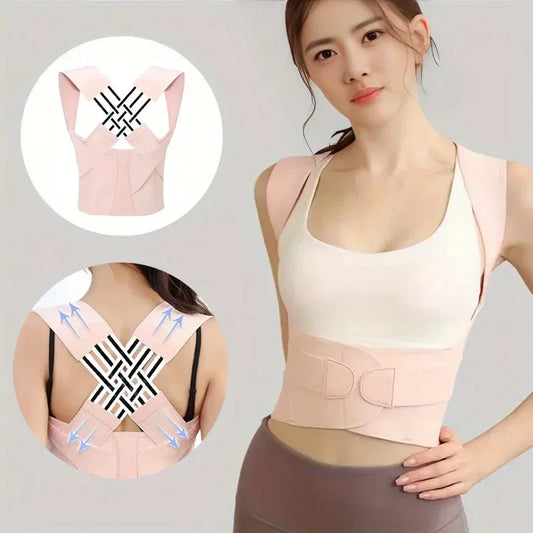 Posture Corrector Brace — Adjustable Back Straightener for Women.
