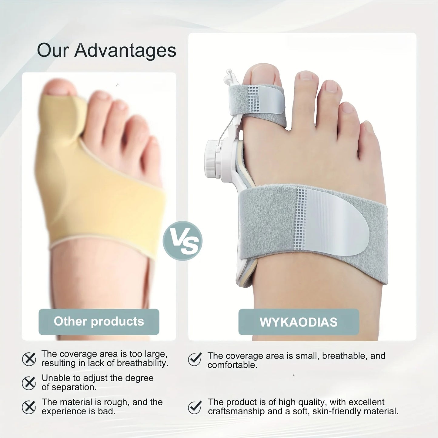 AlignLab Adjustable Toe Corrector – Realign Overlapping Toes & Relieve Foot Pain