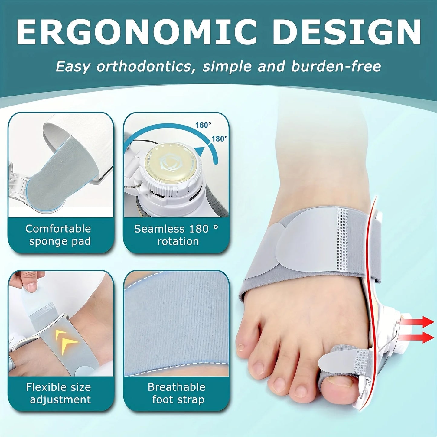 AlignLab Adjustable Toe Corrector – Realign Overlapping Toes & Relieve Foot Pain