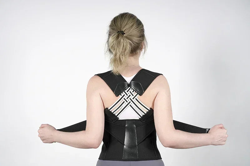 Posture Corrector Brace — Adjustable Back Straightener for Women.