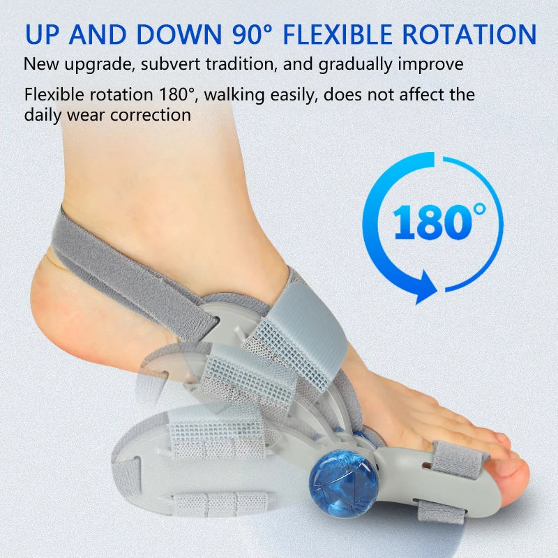 AlignLab Bunion Corrector – Rotatable Hallux Valgus Brace & Toe Straightener for Men & Women