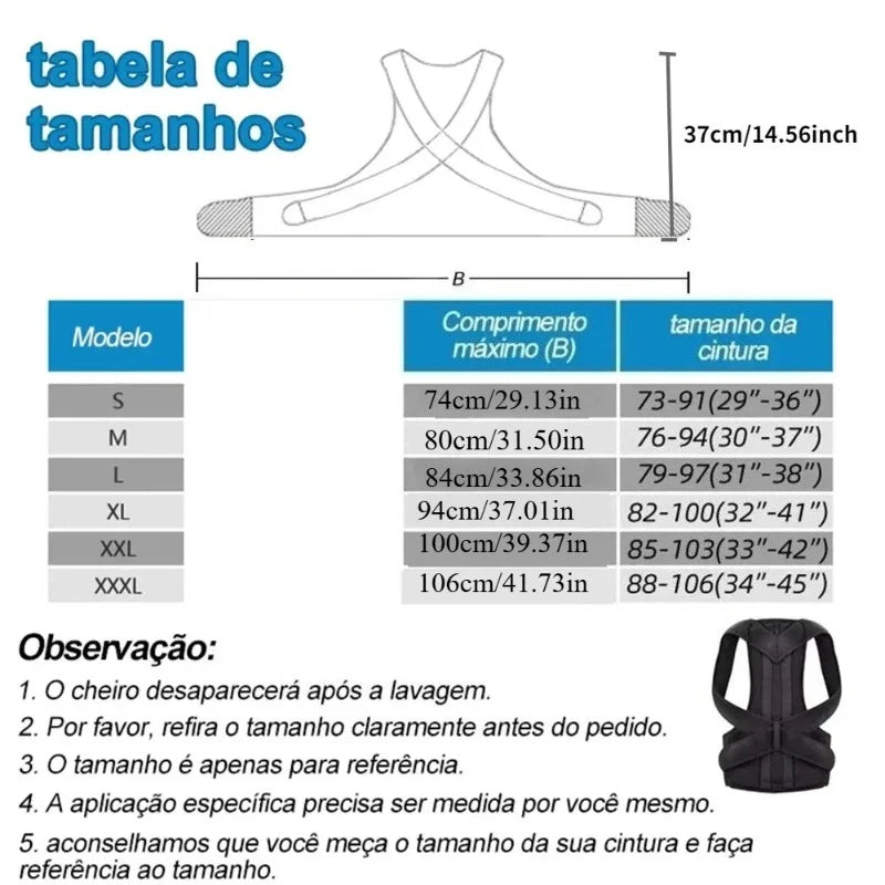 AlignLab Posture Corrector Vest – Reinforced Lumbar & Shoulder Support Brace