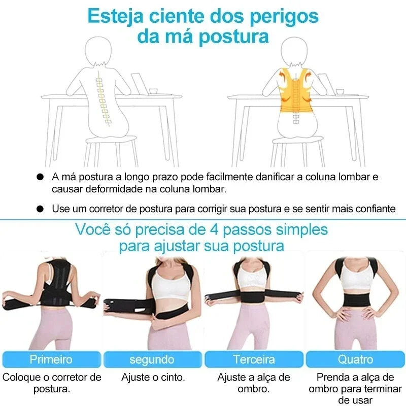 AlignLab Posture Corrector Vest – Reinforced Lumbar & Shoulder Support Brace