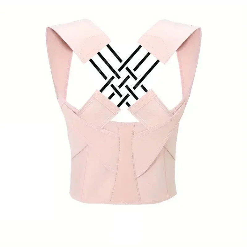 Posture Corrector Brace — Adjustable Back Straightener for Women.